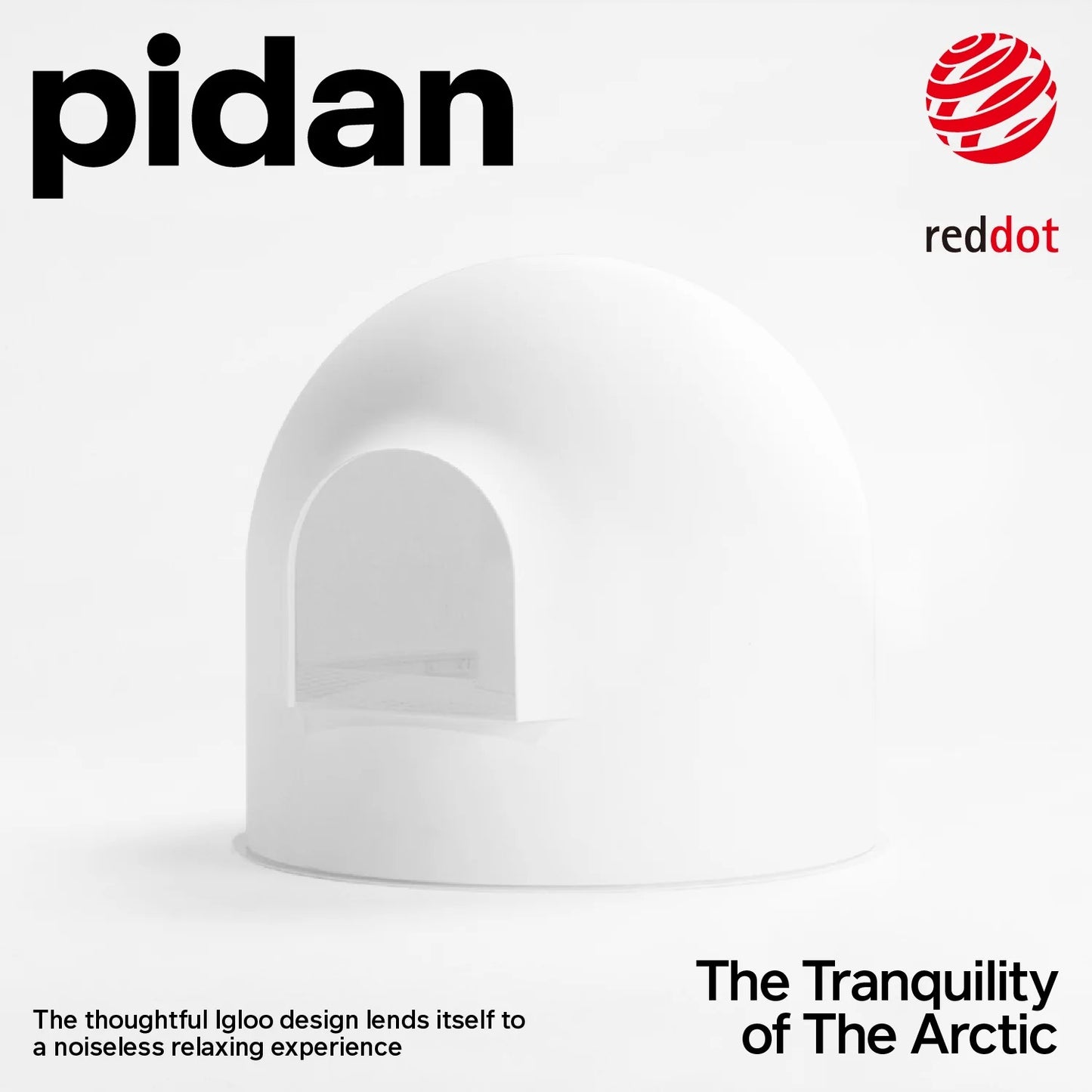 PIDAN Minimalistic Enclosed Igloo Cat Litter Box