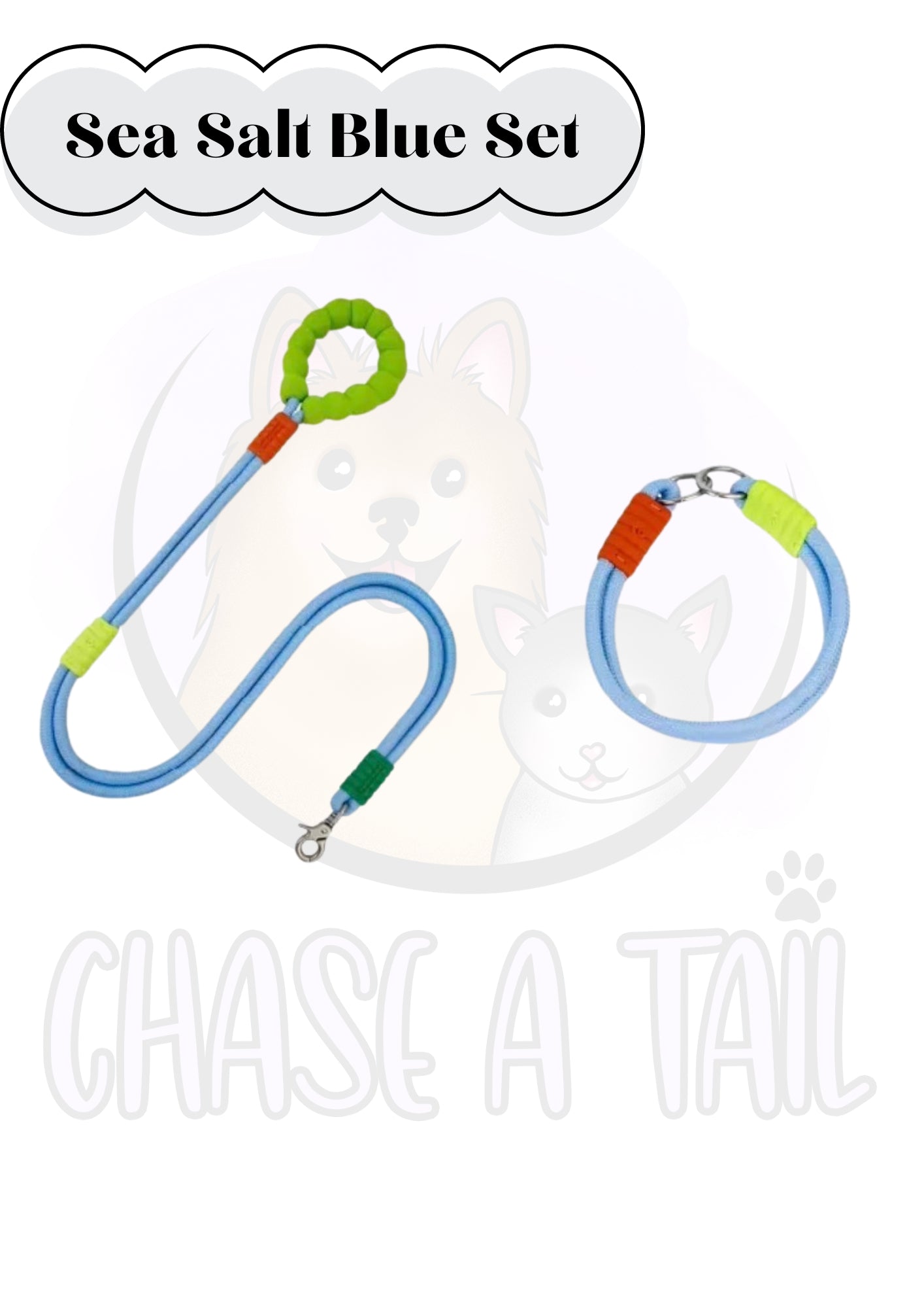 Foam Handle Traction Pet Collar and Leash