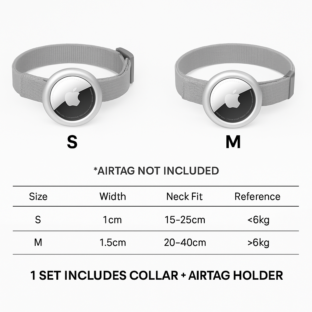 AirTag Collar for Cats – Lightweight, Stylish