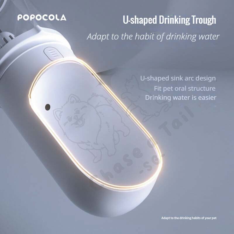 Popocola Portable Outdoor Pet Filter Water Bottle for Dogs & Cats