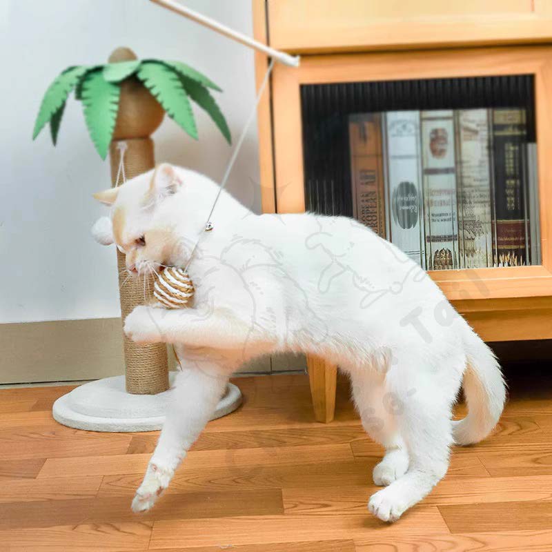 Chase & PlayBurlap Hemp Cat Teaser Stick