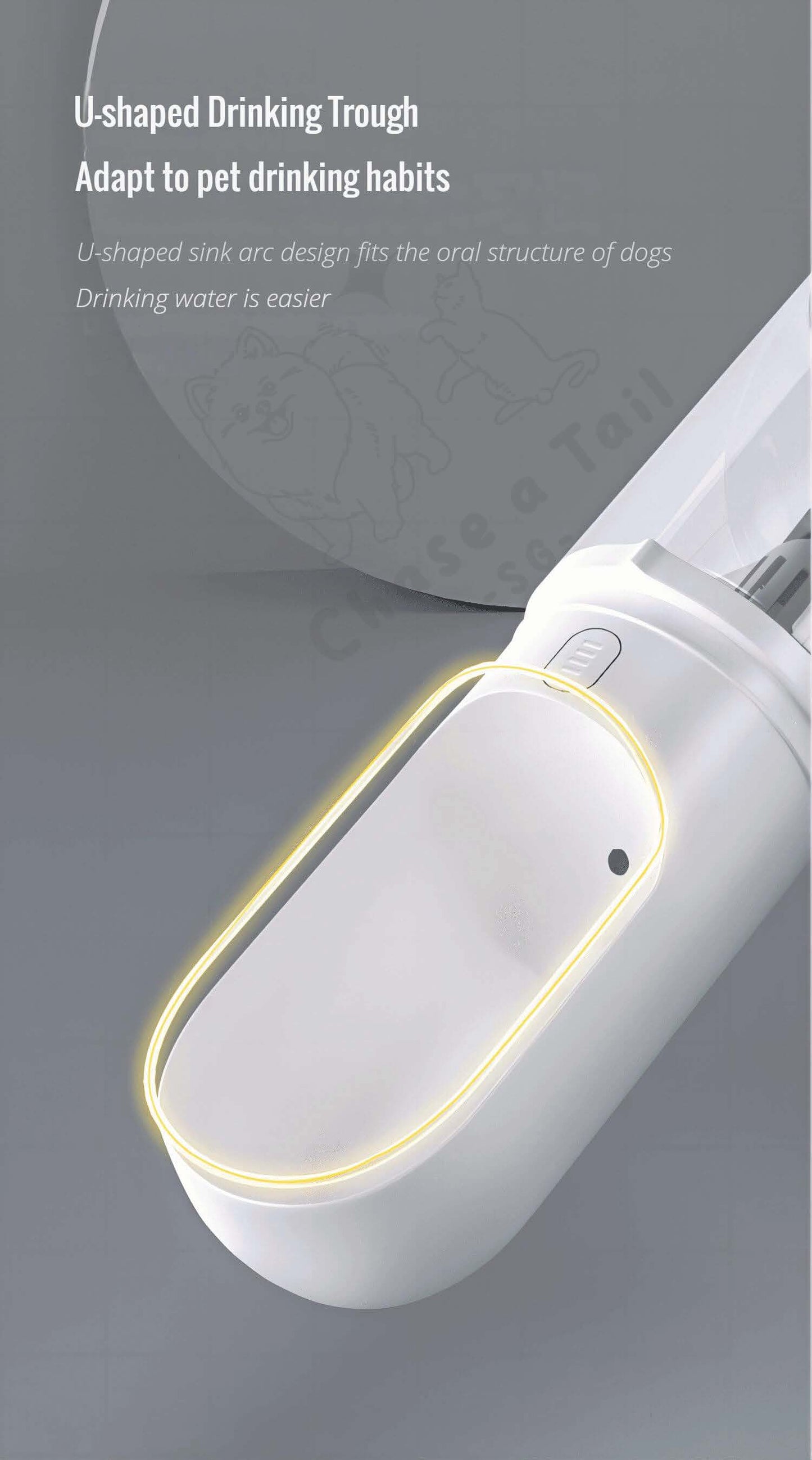 Popocola Portable Outdoor Pet Filter Water Bottle for Dogs & Cats