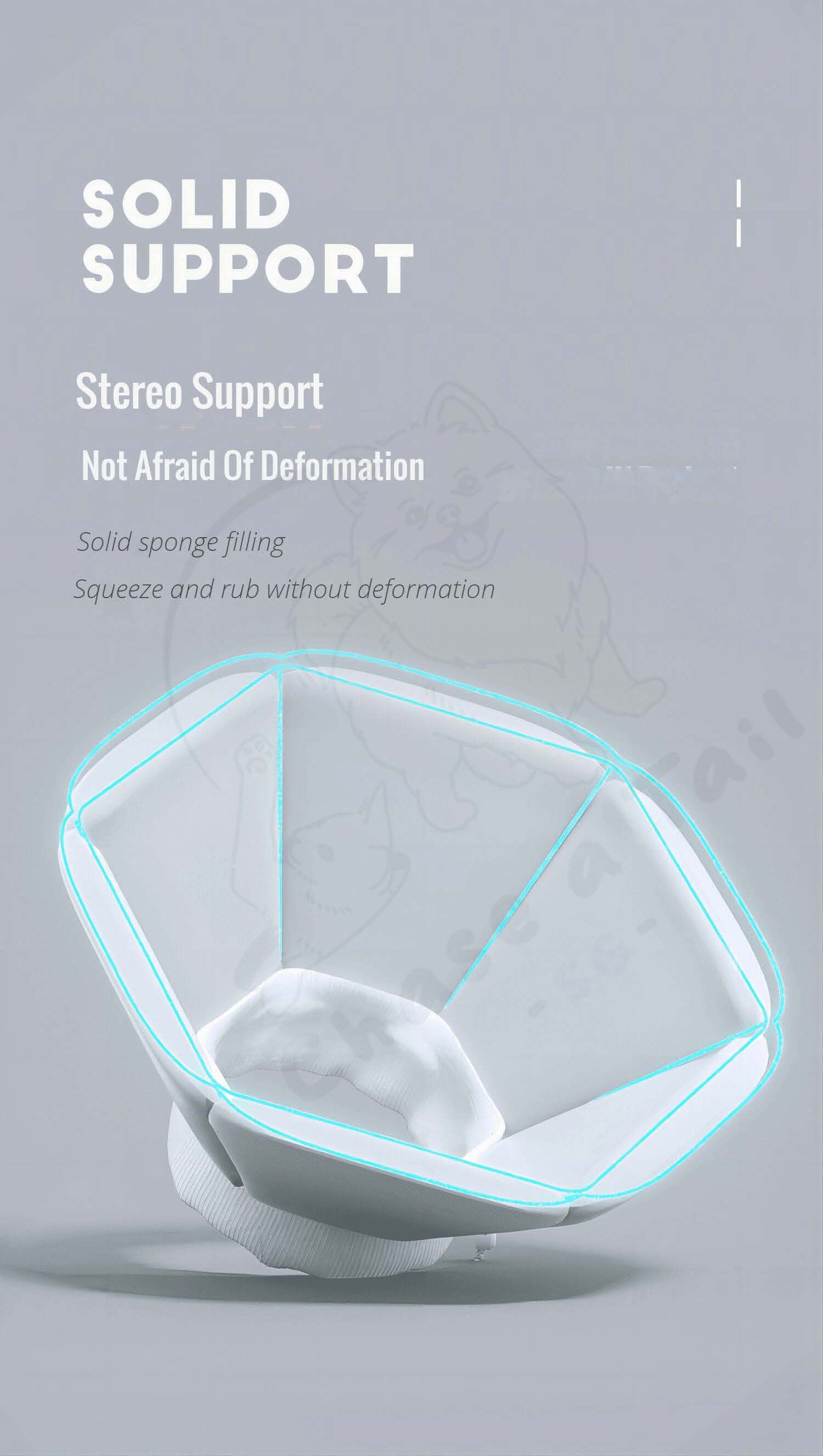 Popocola Comfort Pet Recovery E-Collar for dogs & cats