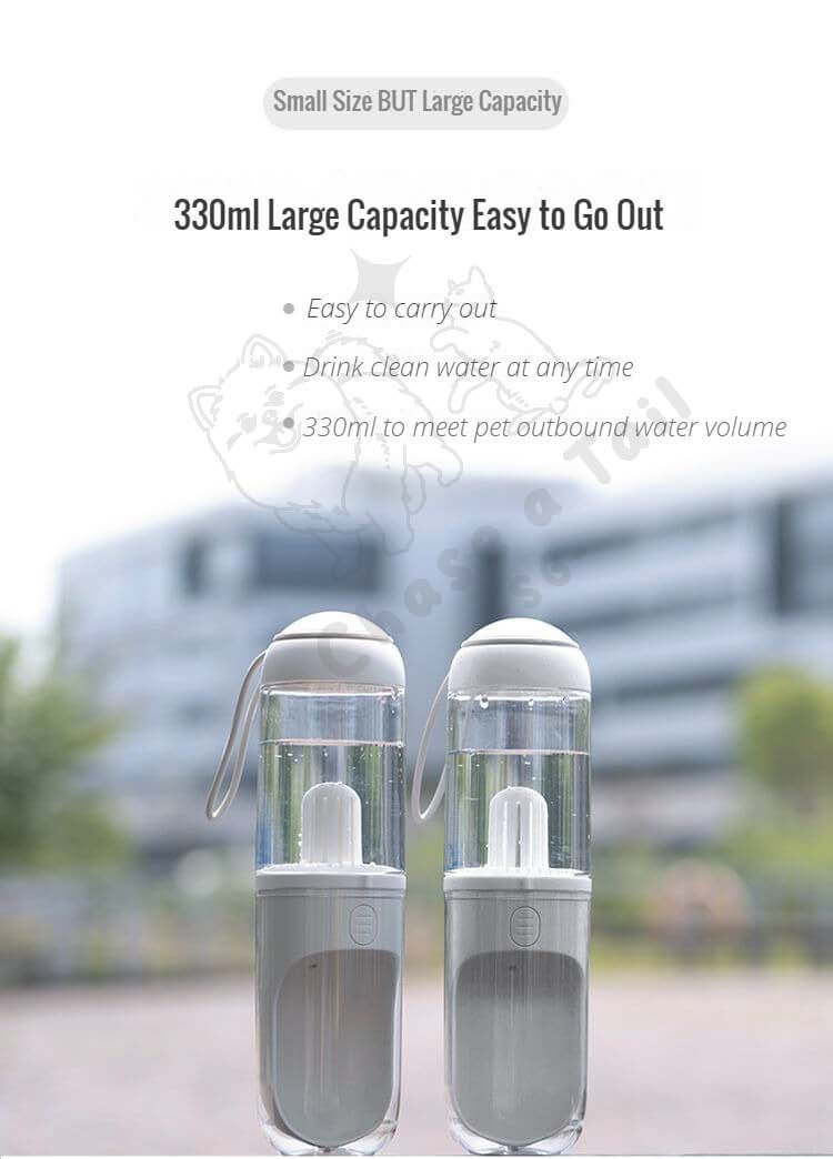 Popocola Portable Outdoor Pet Filter Water Bottle for Dogs & Cats