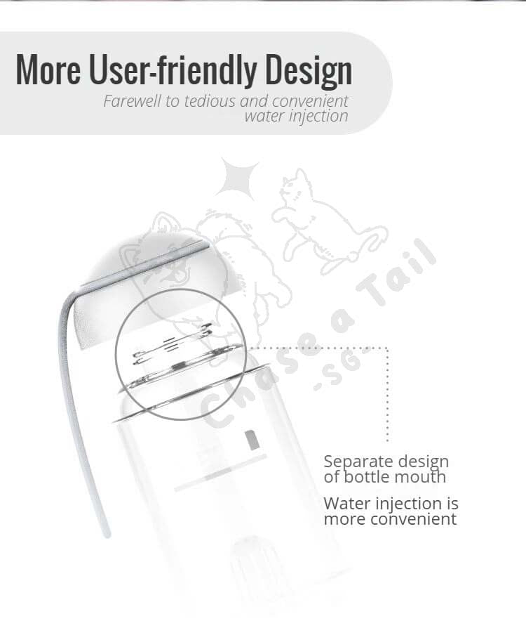 Popocola Portable Outdoor Pet Filter Water Bottle for Dogs & Cats