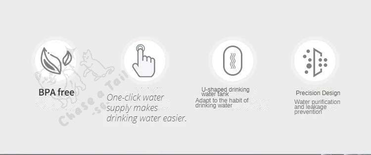 Popocola Portable Outdoor Pet Filter Water Bottle for Dogs & Cats