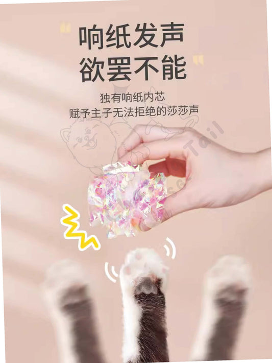 Engaging & Interactive Cat / kitten Crinkle Ball Toy