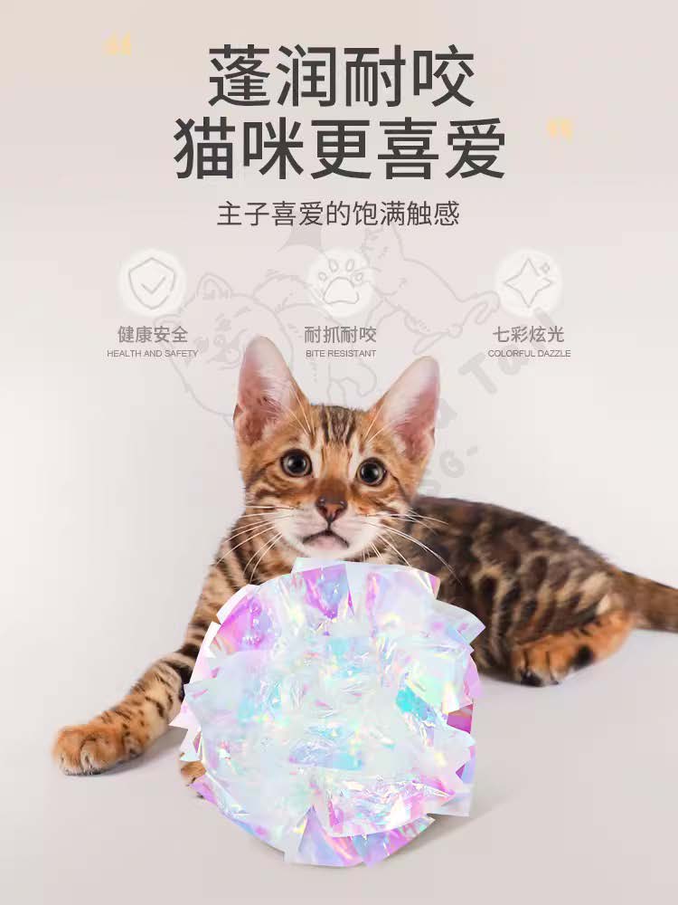 Engaging & Interactive Cat / kitten Crinkle Ball Toy