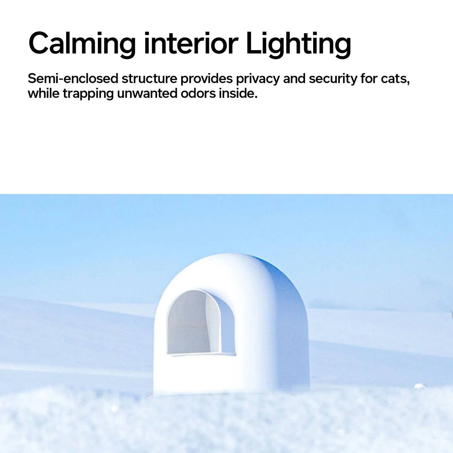 PIDAN Minimalistic Enclosed Igloo Cat Litter Box