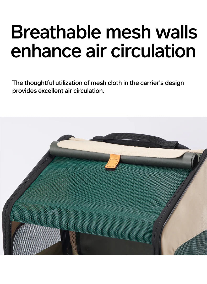 PIDAN Expandable Pet Travel Carrier - Portable Cat Litter Box