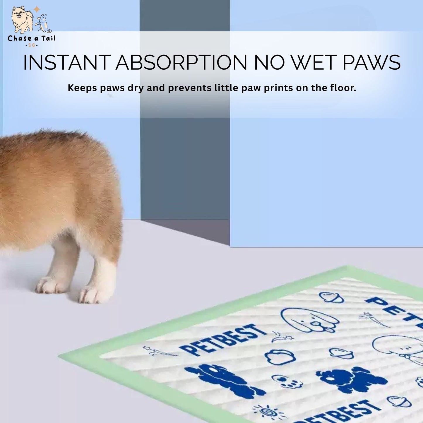 Pet Best Adhesive Pet Pee Pads Dog Wee Pads