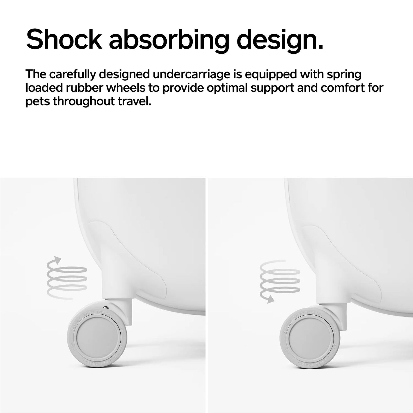 PIDAN Minimalistic Wheeled Pet Carrier Ventilation Type