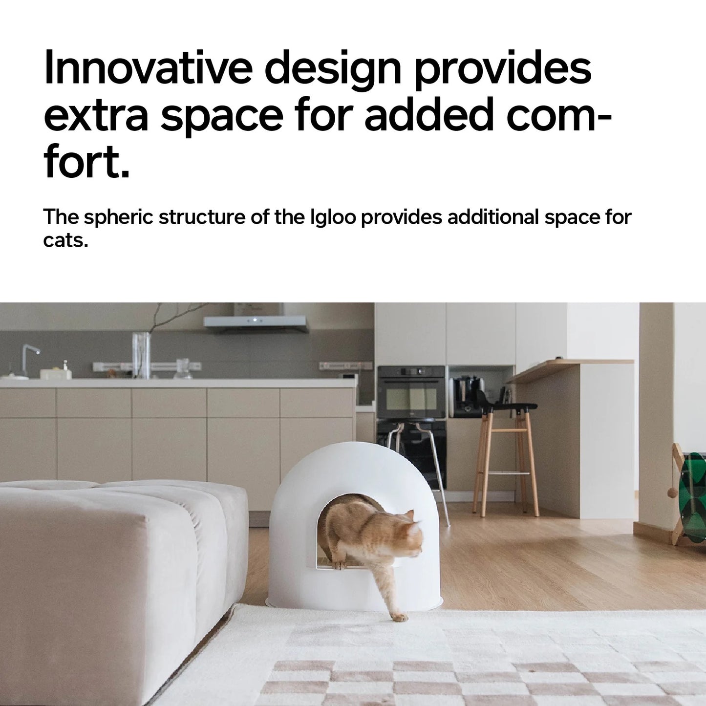 PIDAN Minimalistic Enclosed Igloo Cat Litter Box