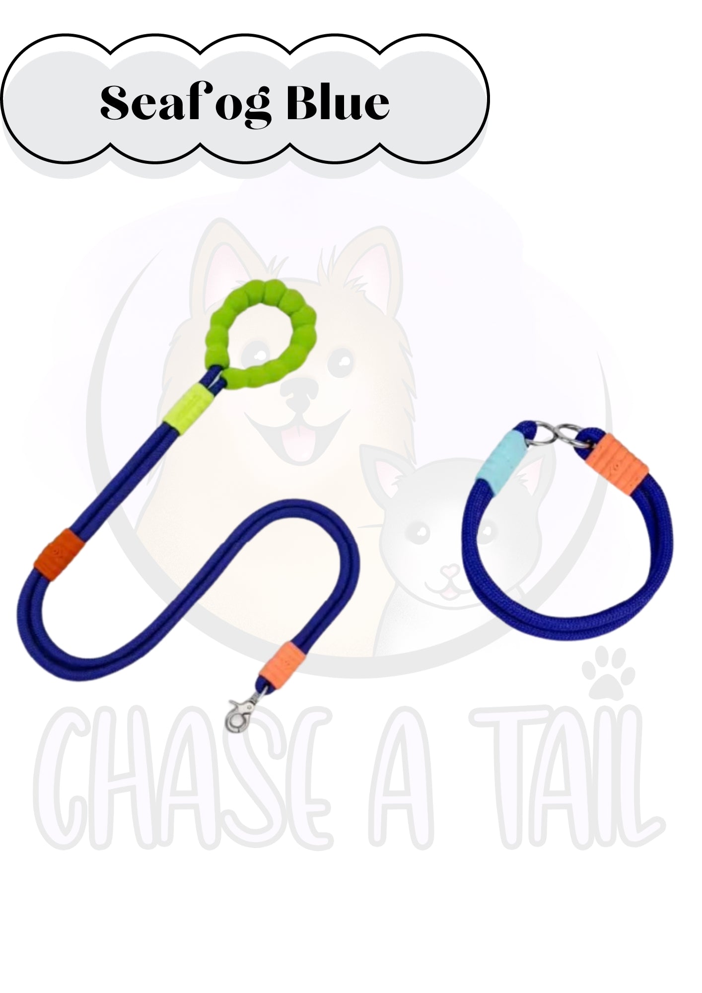 Foam Handle Traction Pet Collar and Leash