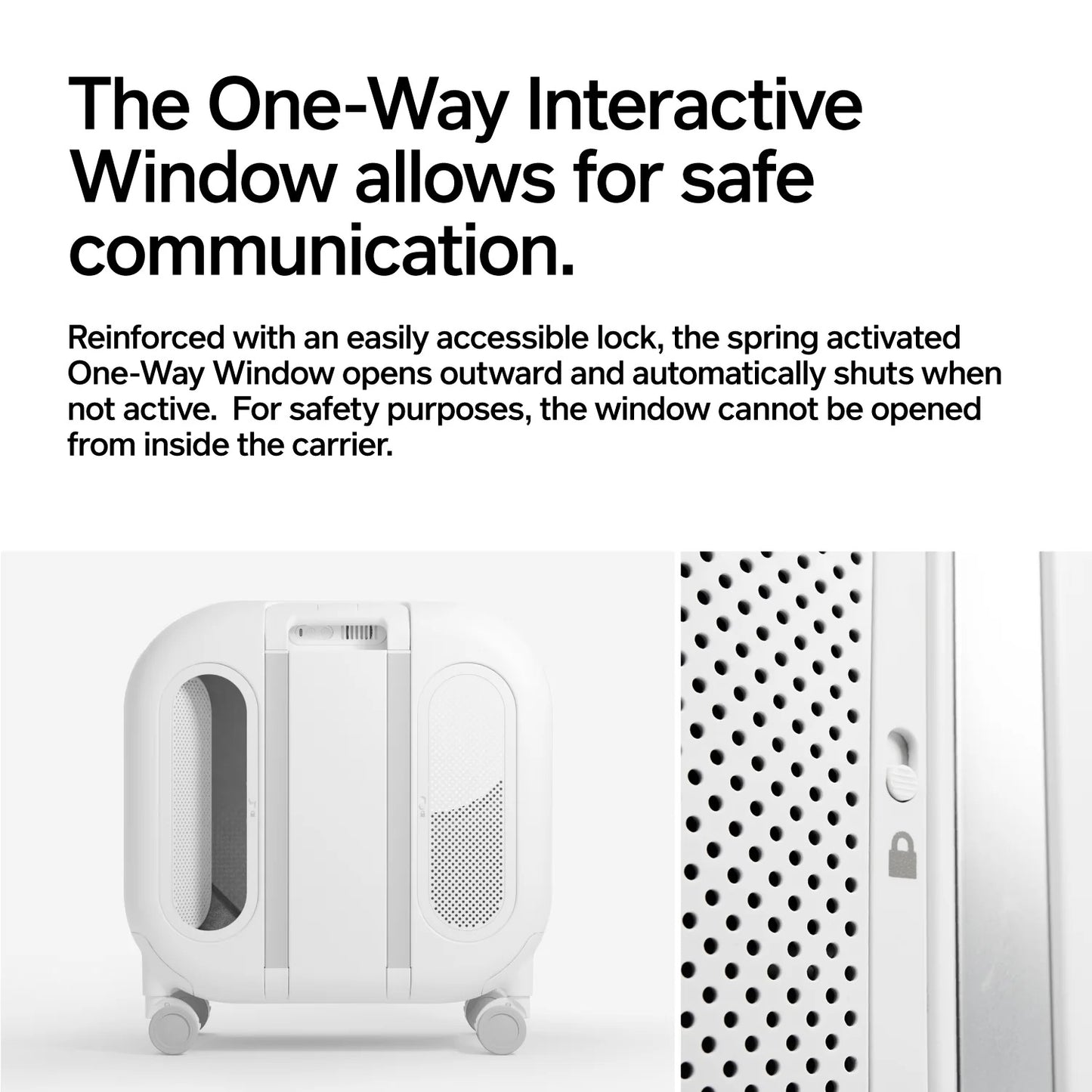 PIDAN Minimalistic Wheeled Pet Carrier Ventilation Type