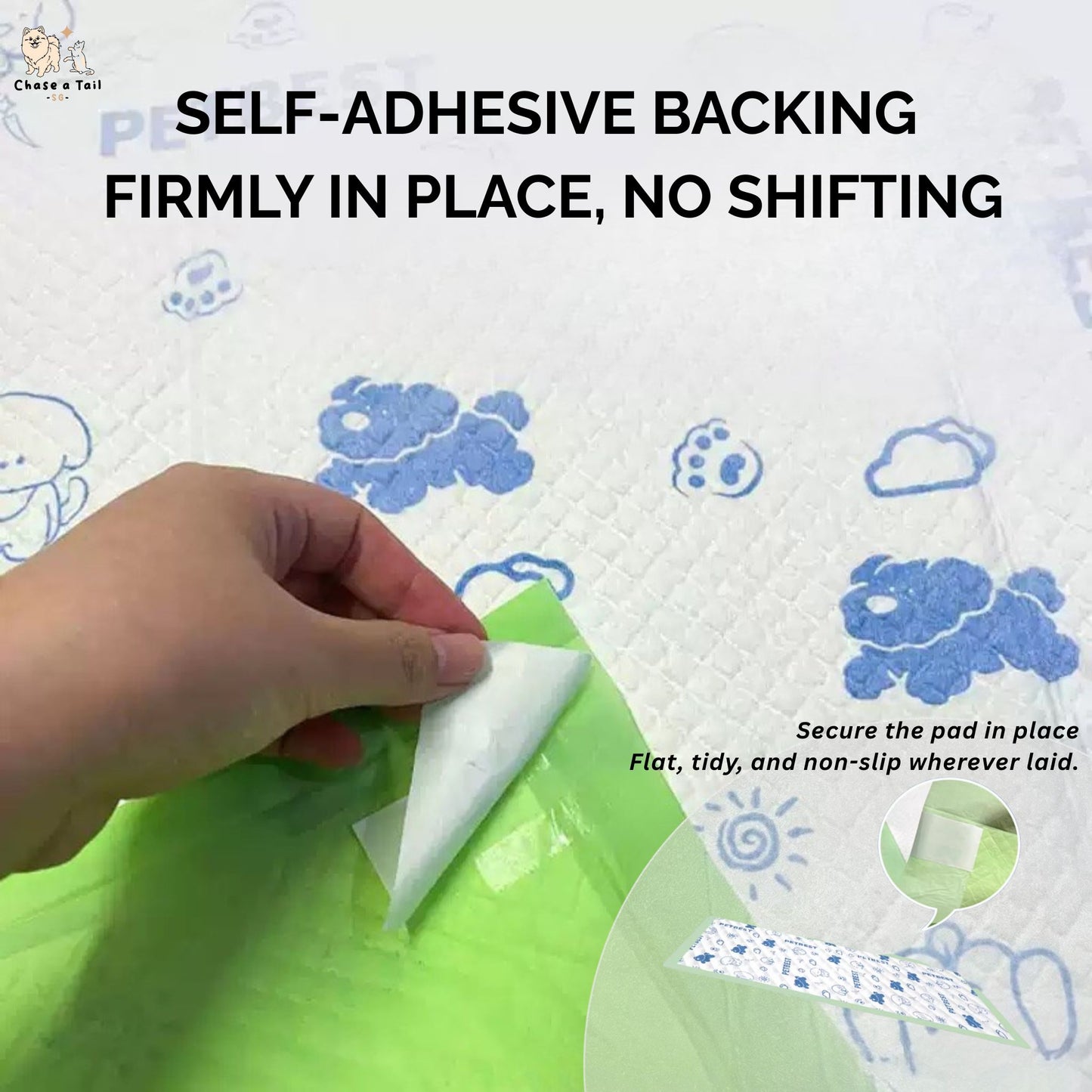 Pet Best Adhesive Pet Pee Pads Dog Wee Pads