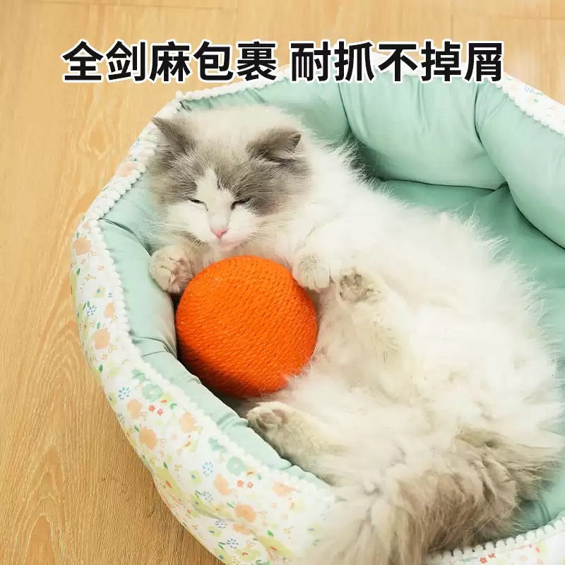 Premium Sisal Cat Toy Ball – Durable & Fun Playtime for Cats/Kittens