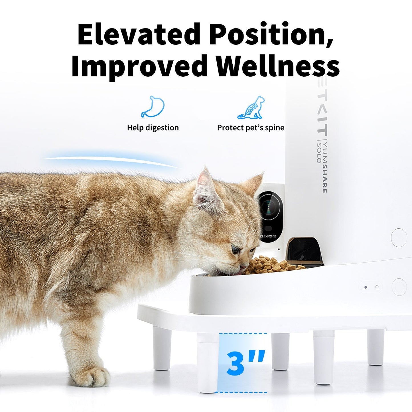 PETKIT Raised Stand – Elevate Your Pet’s Mealtime Comfort for cats & dogs
