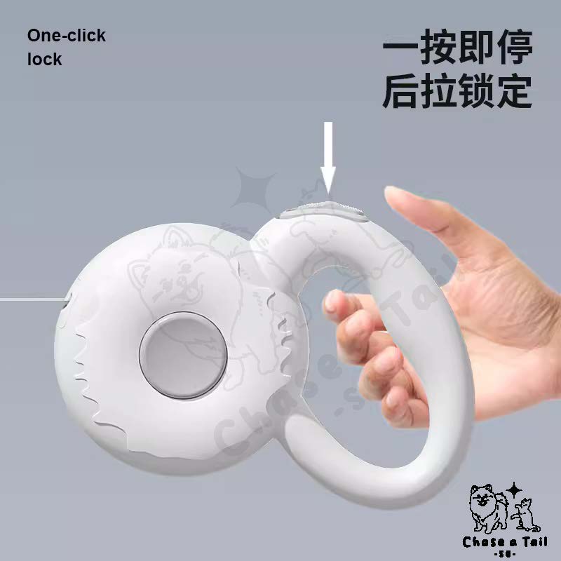 Popocola Minimalistic Retractable Donut Leash
