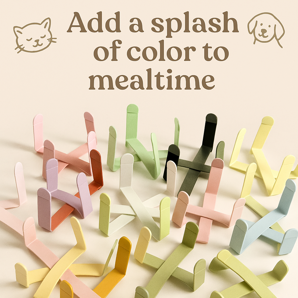 Chase A Tail Ceramic Pet Bowl & Stand — Where Form Meets Function for Your Furry Friend