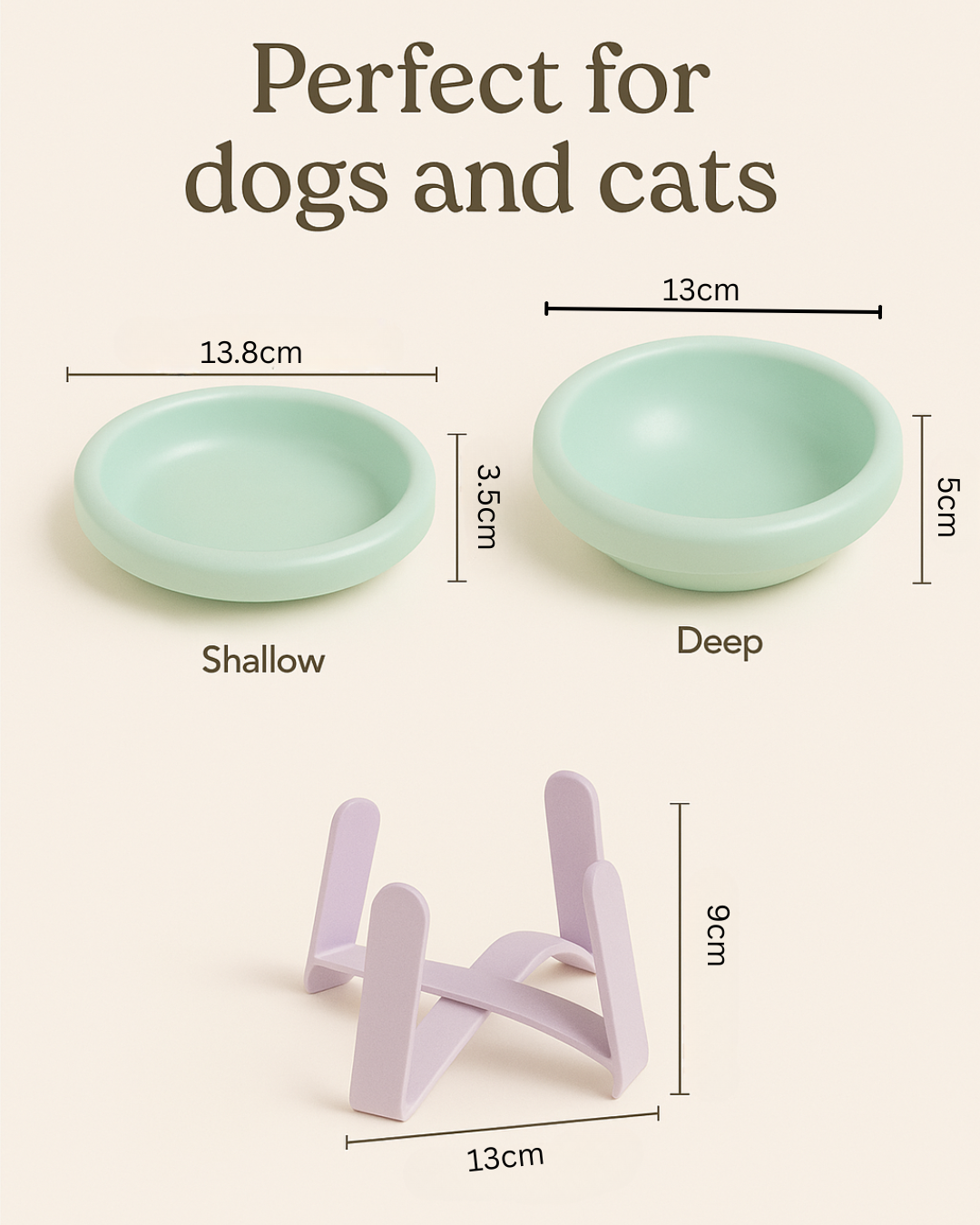 Chase A Tail Ceramic Pet Bowl & Stand — Where Form Meets Function for Your Furry Friend