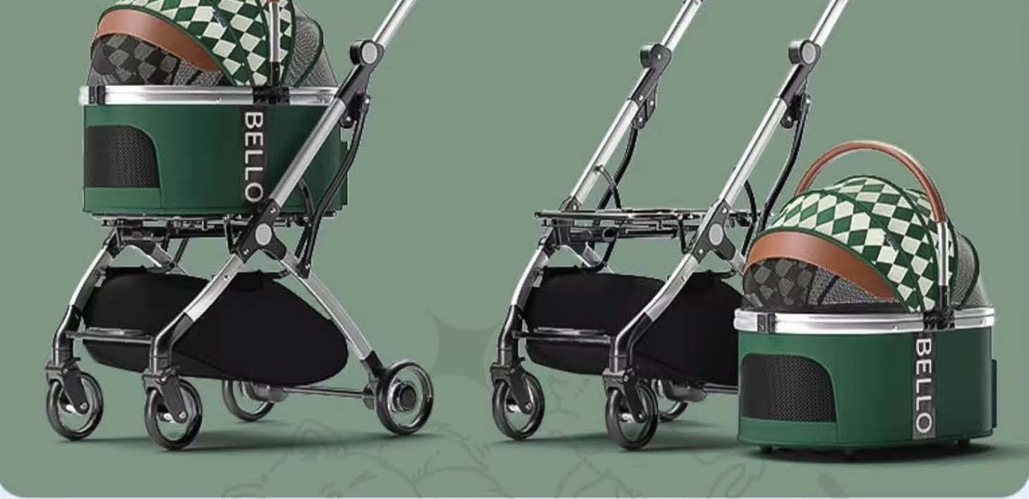 Bello Shock Absorption Aluminum Alloy Pet Stroller