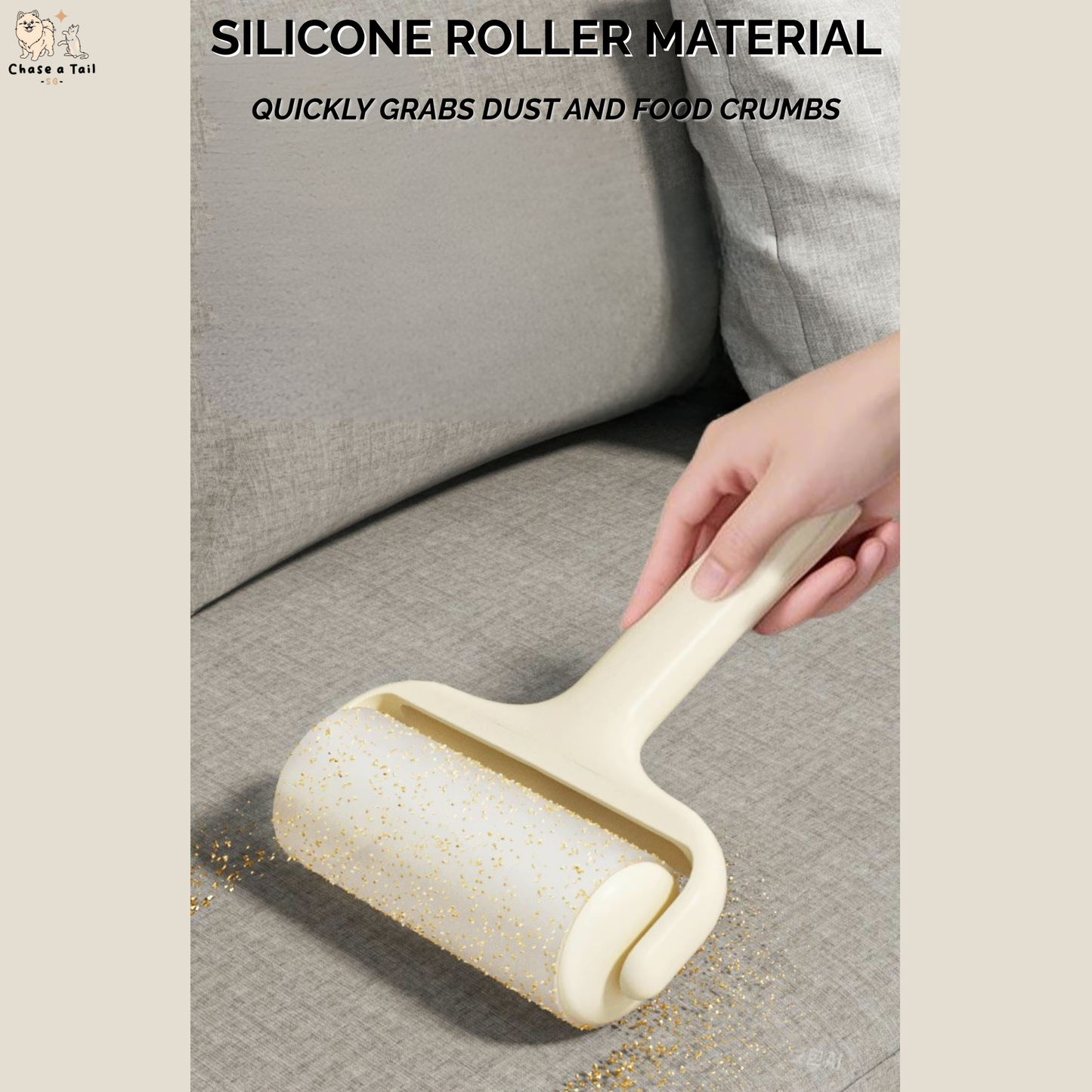 🐾 Reusable Pet Fur Lint Roller – Washable Pet Fur Remover